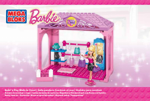 Handleiding Mega Bloks set CND46 Barbie Inloopkast