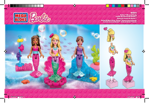 Handleiding Mega Bloks set CND99 Barbie Zeemeerminnenfeestje