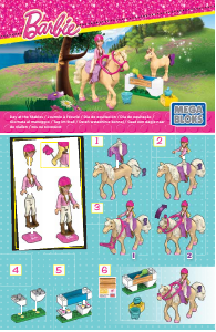 Manual Mega Bloks set CND43 Barbie Day at the stables