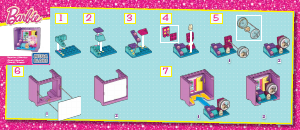 Manual Mega Bloks set CNH91 Barbie Hamsters