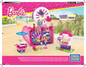 Manual Mega Bloks set CNF98 Barbie Puppy adventure festival