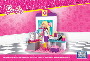 Handleiding Mega Bloks set CNF95 Barbie Vet