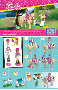Manual Mega Bloks set CNK35 Barbie Day at the stables