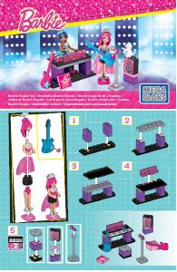 Manual Mega Bloks set CNF75 Barbie Rock n royals