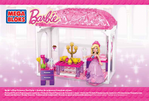 Manual Mega Bloks set CND48 Barbie Princess tea party