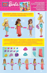 Manual Mega Bloks set CNF02 Barbie Beach vacation