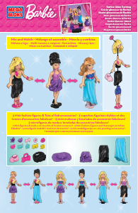 Manual Mega Bloks set CNF01 Barbie Glam evening