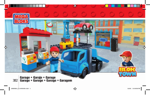 Handleiding Mega Bloks set 382 Blok Town Garage