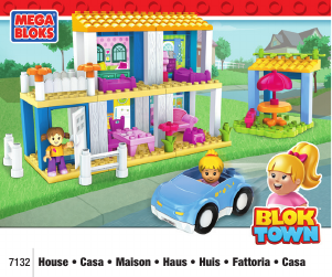 Manual Mega Bloks set 7132 Blok Town House