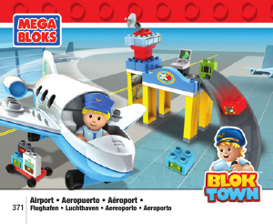 Instrukcja Mega Bloks set 371 Blok Town Lotnisko