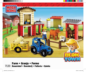 Manual Mega Bloks set 7133 Blok Town Farm