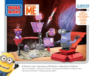 Manual Mega Bloks set CNC77 Minions El Machos lab