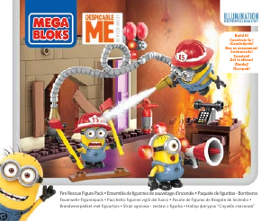 Manual Mega Bloks set CNC80 Minions Fire rescue