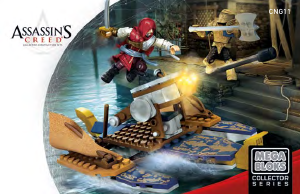 Manual Mega Bloks set CNG11 Assassins Creed War boat