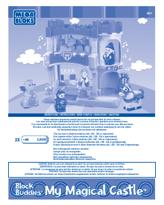 Manual Mega Bloks set 554 Blok Buddies My magical castle