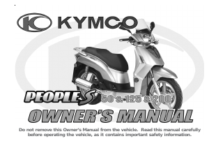 Handleiding Kymco People S 50 Scooter