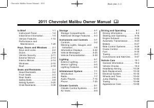 Handleiding Chevrolet Malibu (2011)
