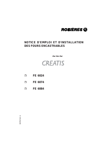 Mode d’emploi Rosières FE 6084 RB Four