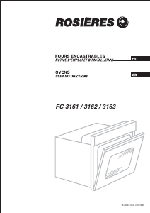 Mode d’emploi Rosières FC 3162 IN IL Four