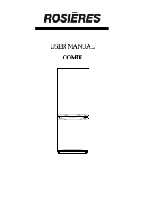 Manual Rosières RMGN 7184 N Fridge-Freezer