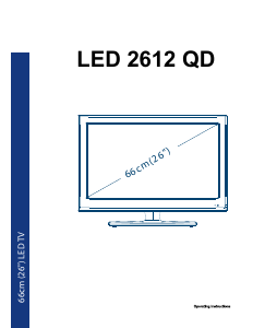 Handleiding Cello LED2612QD LED televisie