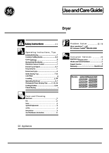 Handleiding GE DDE8509R Wasdroger