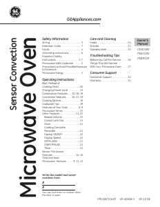 Manual de uso GE CEB1590SSSS Cafe Microondas