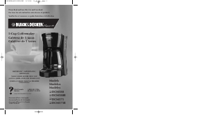 Mode d’emploi Black and Decker DCM580 Cafetière