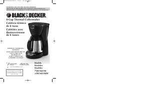 Manual de uso Black and Decker DCM2590W Máquina de café