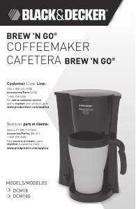 Manual de uso Black and Decker DCM18S Máquina de café