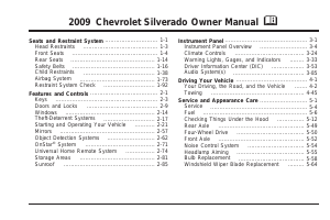 Manual Chevrolet Silverado (2009)