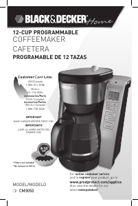 Manual Black and Decker CM9050 Coffee Machine