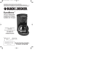 Manual Black and Decker DCME10B Coffee Machine