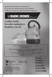 Manual Black and Decker CK1500RK Kettle