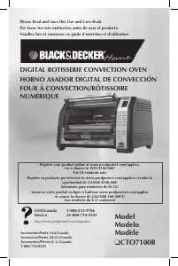 Handleiding Black and Decker CTO7100B Oven