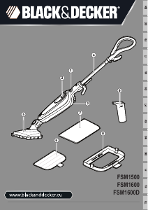 Handleiding Black and Decker FSM1600D Stoomreiniger