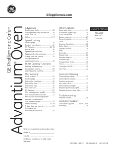 Handleiding GE CSA1201RSS Cafe Magnetron