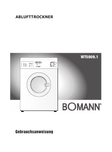 Bedienungsanleitung Bomann WT 5009.1 Trockner