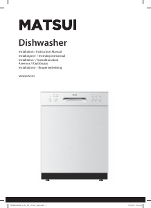 Manual Matsui MDW60W16N Dishwasher