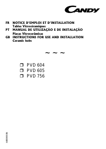 Manual Candy PVD756HLX Placa