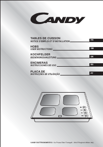 Mode d’emploi Candy PVD642X Table de cuisson