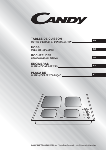 Mode d’emploi Candy PVD640C Table de cuisson