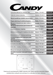 Manuale Candy PVI640C Piano cottura
