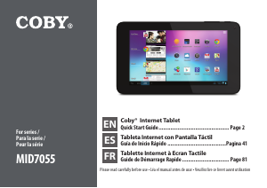 Manual Coby MID7055 Tablet