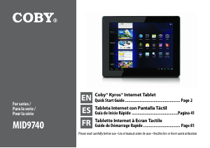 Handleiding Coby MID9740 Tablet