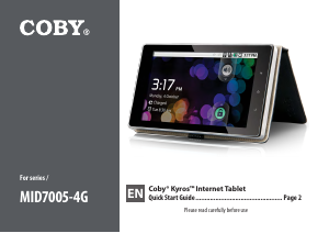 Manual Coby MID7005-4G Tablet