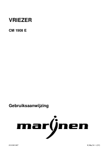 Handleiding Marijnen CM 1908 E Vriezer
