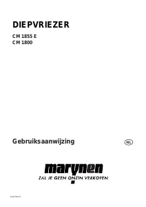 Handleiding Marijnen CM 1855 E Vriezer