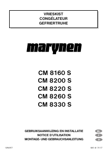 Handleiding Marijnen CM 8260 S Vriezer