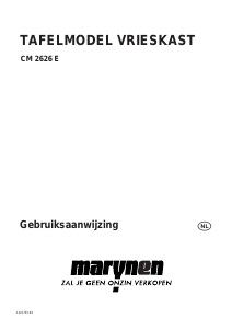 Handleiding Marijnen CM 2626 E Vriezer